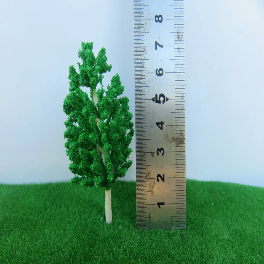 20pcs/lot plastic green model pine tree white arm for HO OO G N scale train layout in building maker China | Игрушки и хобби