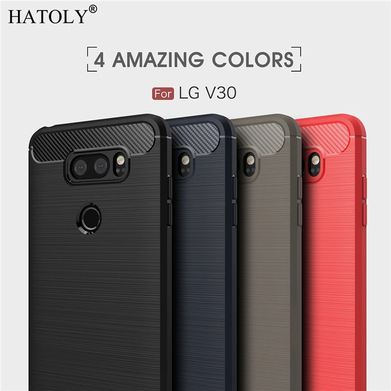 HATOLY For Cover LG V30 Case Business Style Soft Silicone Rubber Phone for | Мобильные телефоны и аксессуары