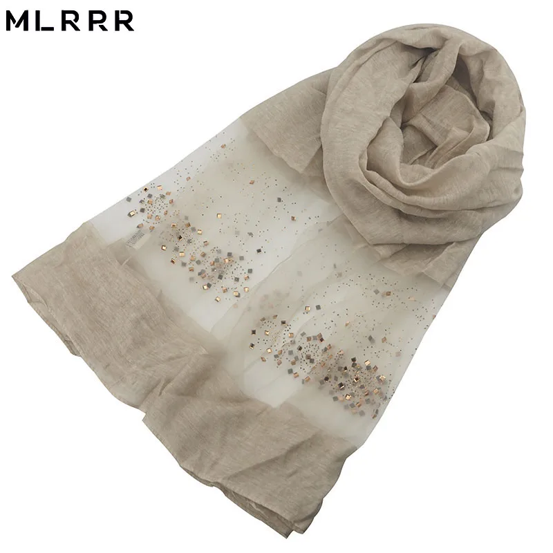 MLRRR Новый горячий сверлильный тонкий секционный высококачественный длинный шарф