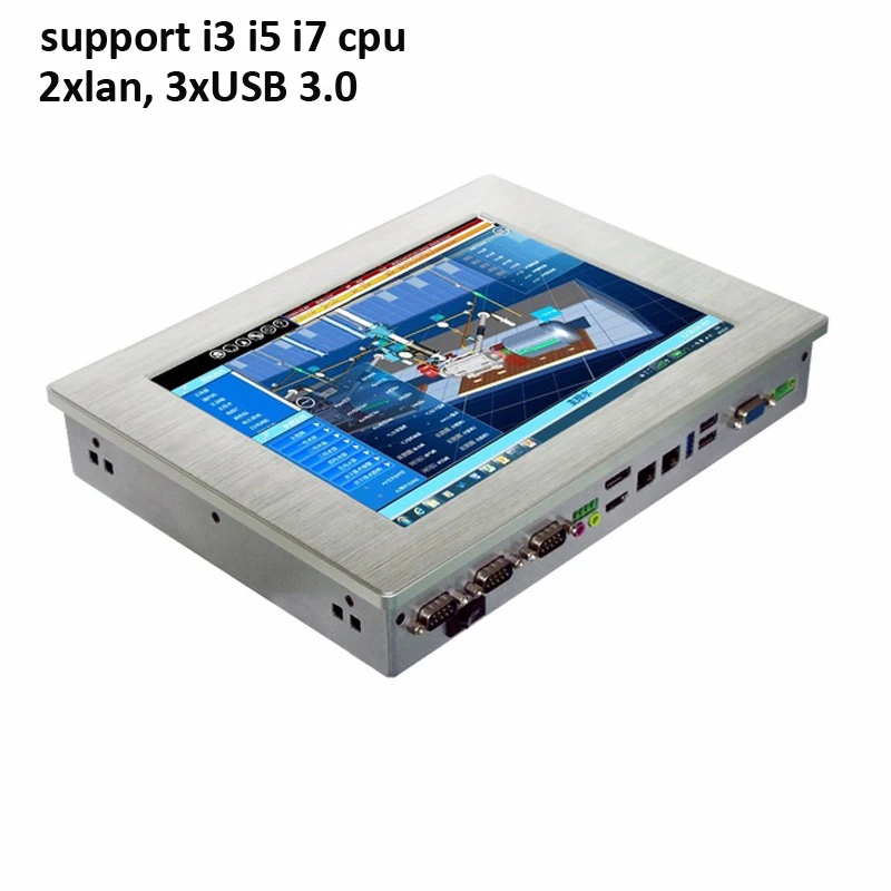 10 4 дюймовый сенсорный экран промышленный планшетный ПК с * COM 3 USB 2 LAN все в одном