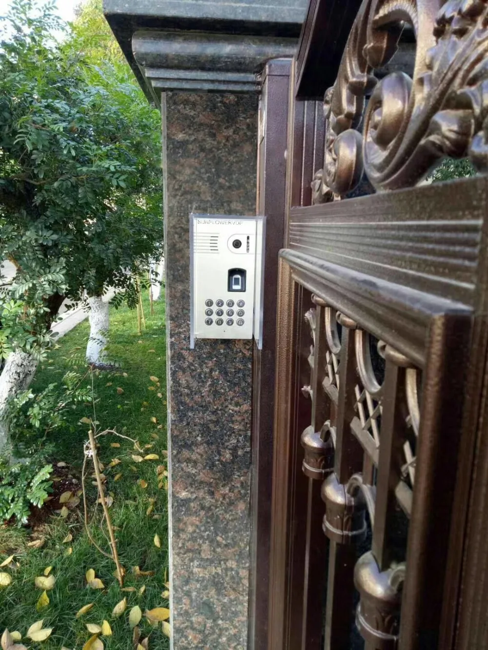 IP65 Водонепроницаемый домофон видео отпечатков пальцев Rfid клавиатуры Home Video Phone 7