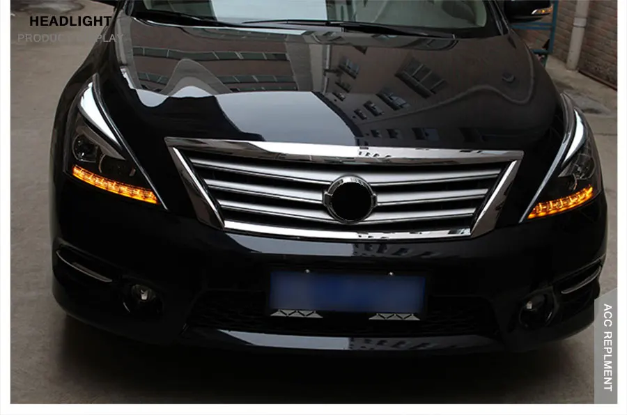 2 шт. светодиодный фары для Nissan Teana 2008-2012 светодиодный автомобильный фонарь ангельские глазки ксенон HID комплект Противотуманные фары светодиодный дневные ходовые огни