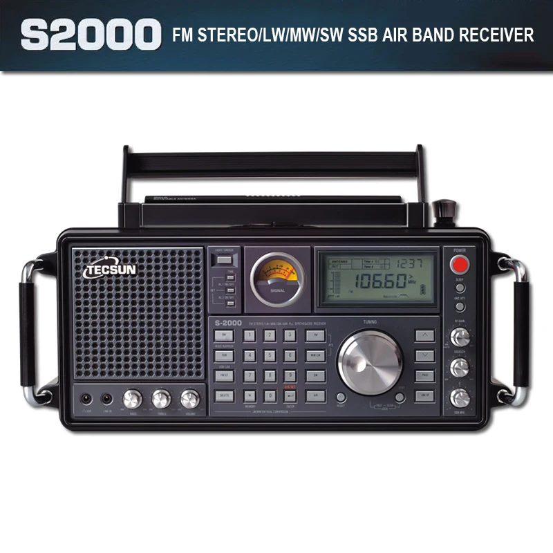 Обрабатываются TECSUN S-2000 Радио fm Портативный стерео LW MW SW SSB воздуха pll синтезатор