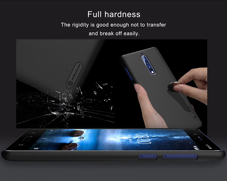 Чехол NILLKIN для Nokia 8 Sirocco Super Frosted Shield матовая жесткая задняя крышка для Nokia 8 чехол