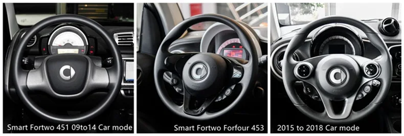 Ультратонкий силиконовый чехол-крышка рулевого колеса для Mercedes Smart Fortwo 453 451 450 покрыта водоотталкивающим антискользящим материалом автозапчасти toyota hilux