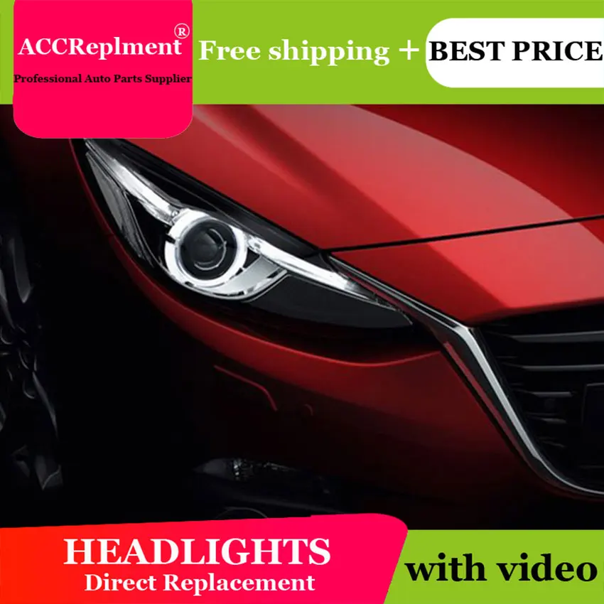 Авто. PRO для Mazda 3 Axela ксеноновыми фарами 2014-2016 стайлинга автомобилей bi xenon