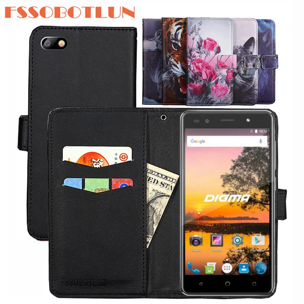 

FSSOBOTLUN чехол для Digma VOX S513 4G, чехол из искусственной кожи в стиле ретро, откидной Чехол, Магнитный чехол-бумажник, чехол s, подставка, ремешок, ...