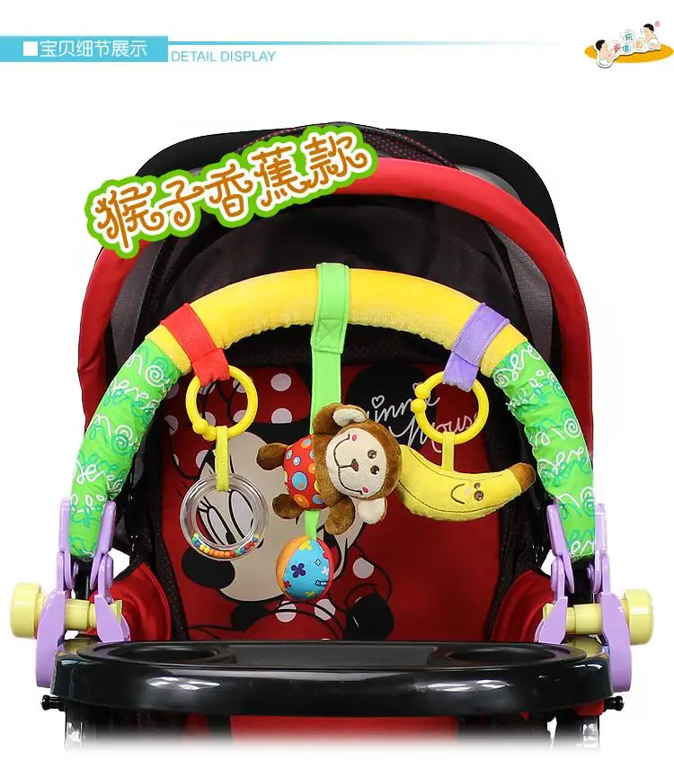 Новый цветной зажим для детской коляски подвесная кроватка детская милые