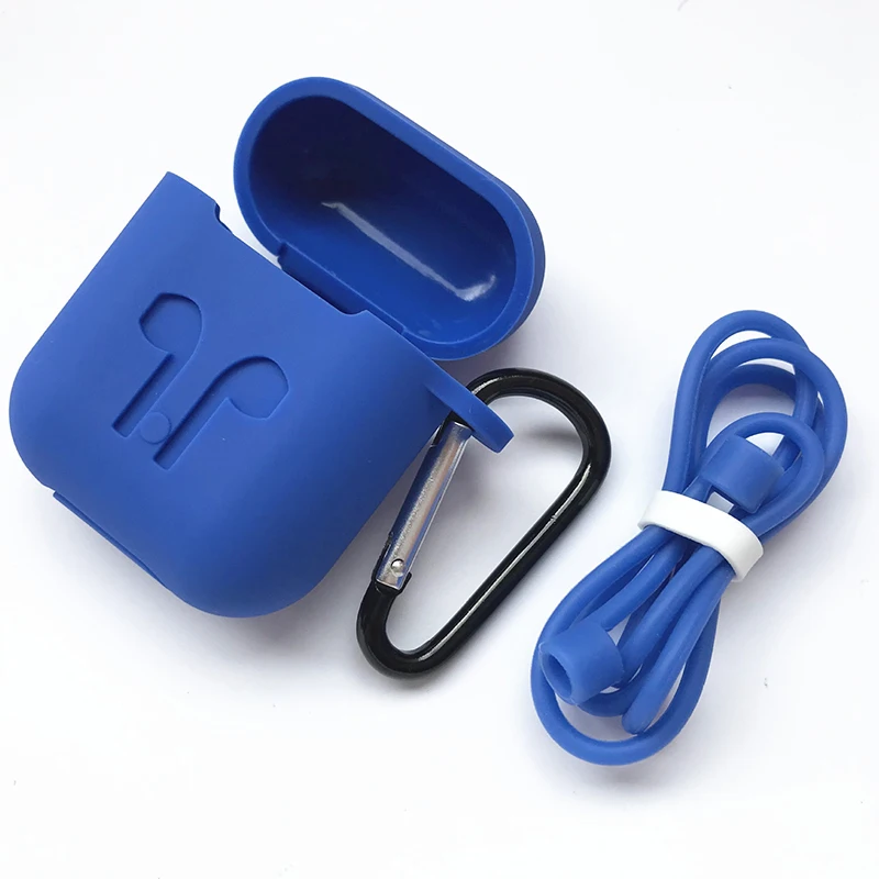 Function Case For Earpods Silicone Pouch Box+Anti-Lost Headphone Strap+Ear Cover Hooks Apple AirPods | Электроника
