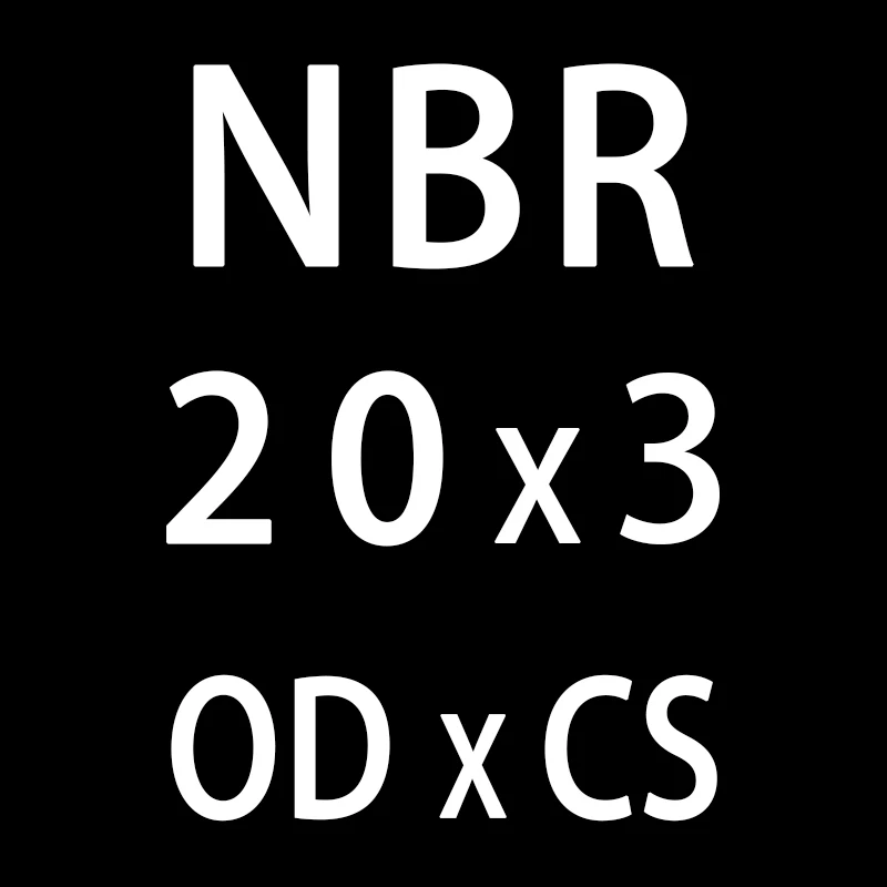 OD20mm 50 шт./лот резиновым кольцом NBR уплотнения-хомут с круглым воротником для мальчиков и девочек 3 мм Толщина OD10/11/12/13/14/15/16/17/18/19/20*3 мм уплотнительное кольцо уплотнения прокладки масляное кольцо шайба - Цвет: OD20mm