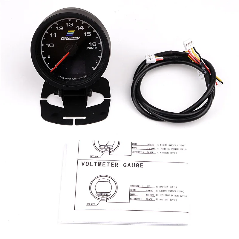Vacuum GReddi мульти D/A lcd цифровой дисплей Turbo Boost автомобильный измерительный прибор 2,5 дюймов 60 мм 7 цветов в 1 гоночный Калибр - Цвет: Vacuum