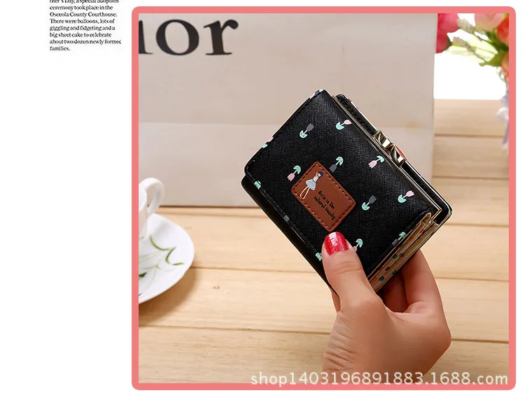 Новые кошельки маленькие кожаные милый мини кошелек для женщин и девушек Дамский