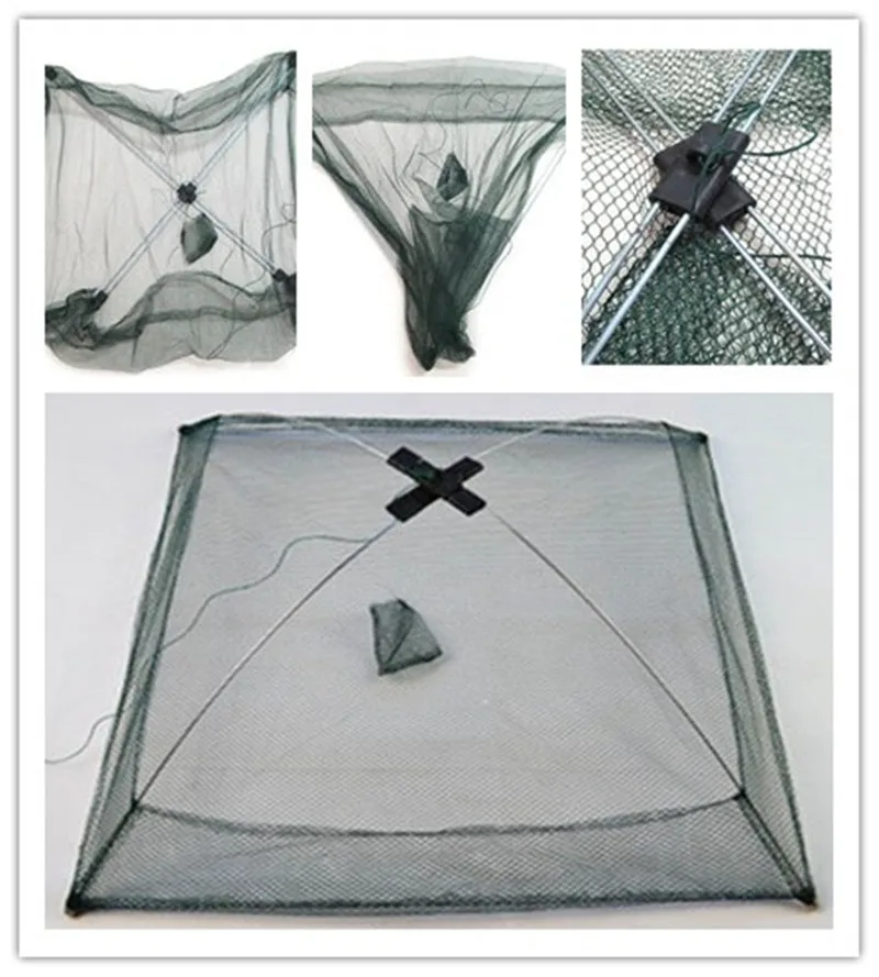 Новая улучшенная версия 4 стороны 60 100 см рыба креветка краб нейлоновая приманка