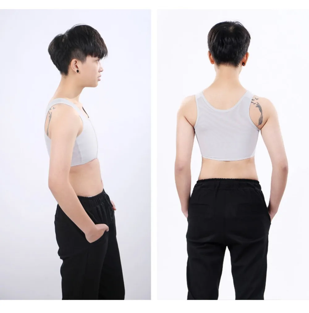 Tomboy Бюстье корсет лесбиянок грудь binder повседневное майка нижнее бельё для девочек Tomboy жилет для косплея Топы корректирующие плюс размеры груди Tomboy