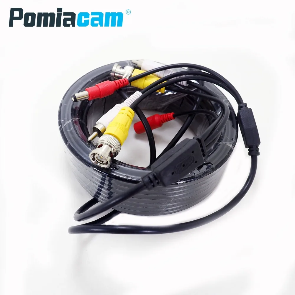 Кабель BNC + DC RCA для мониторинга видео и аудио 15 м|Запчасти CCTV| |