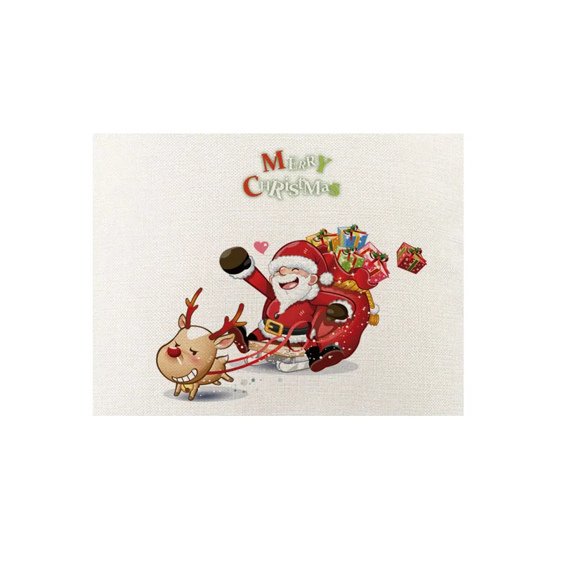 Рождественский коврик для стола с Санта-Клаусом Рождественское украшение