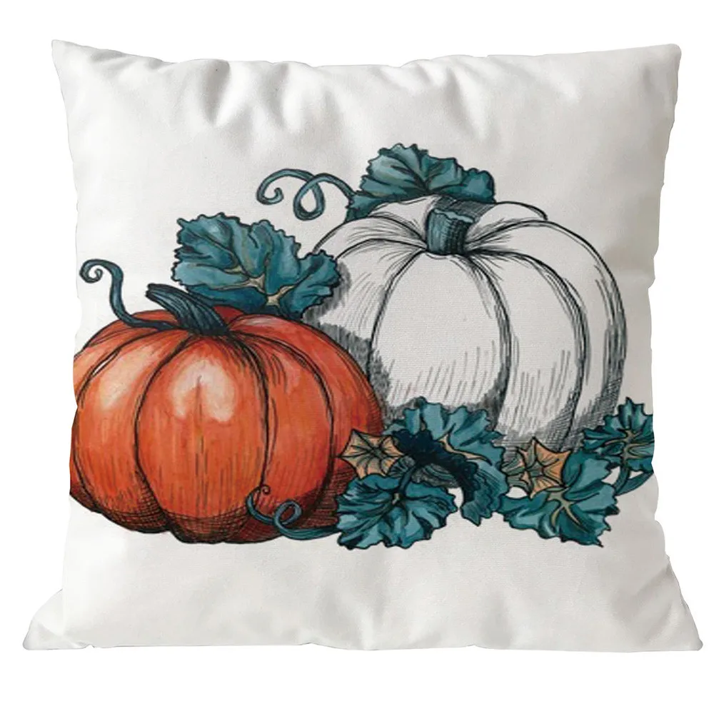 2018 акварель Тыква Чехлы для подушек наволочки Хэллоуин День благодарения день