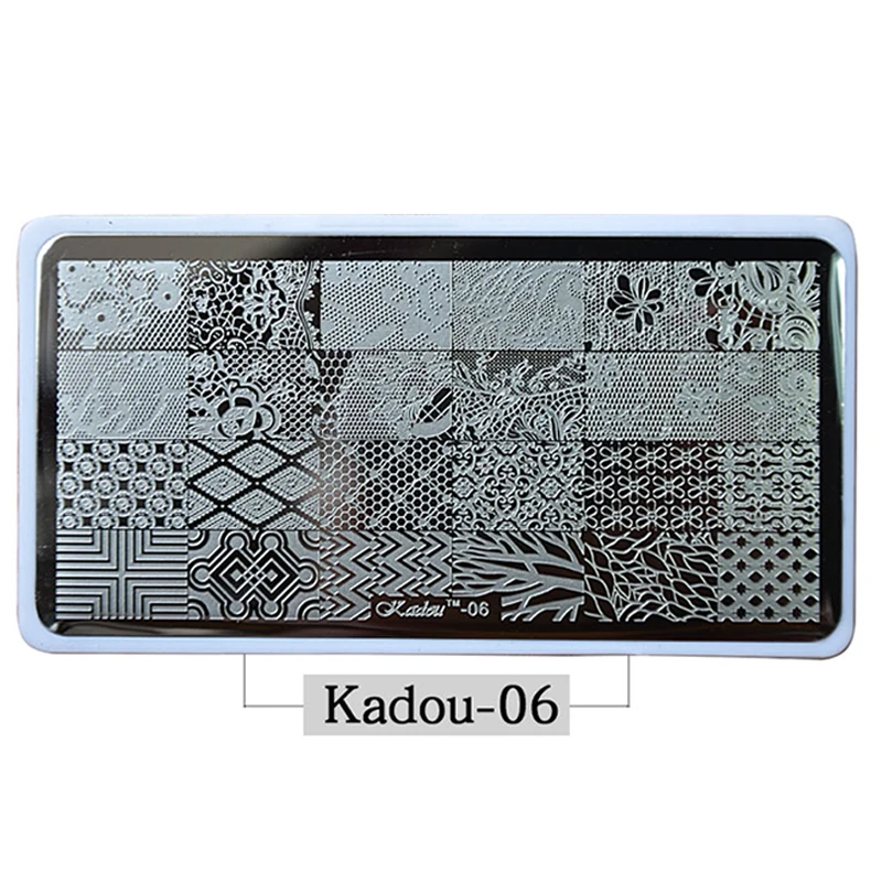 28 стилей Kadou konad из нержавеющей стали 1 шт Шаблон для дизайна ногтей салонный набор инструментов для маникюра DIY Набор для штамповки изображений