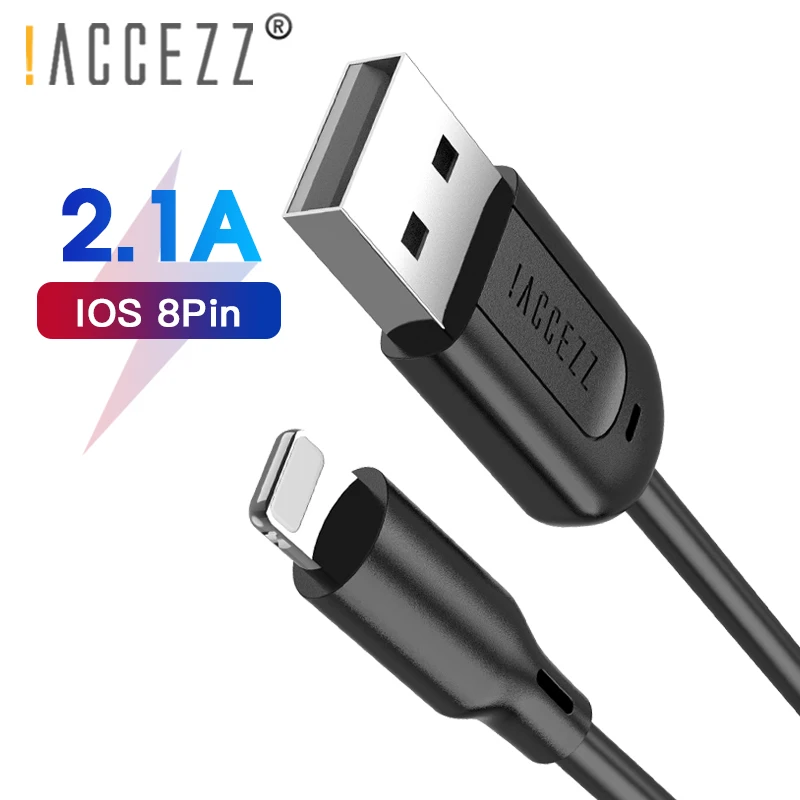 

!ACCEZZ TPE USB Charging Cable Lighting For Apple iPhone X XS MAX XR 8 7 6 6S Plus 5 5S SE Charge Data Cables Charger Cord Line