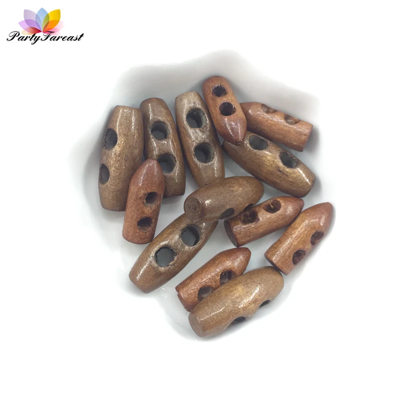 PF 50 шт. 2 отверстия Вуд Пуговицы Рог Переключить для Костюмы Вышивание DIY Записки