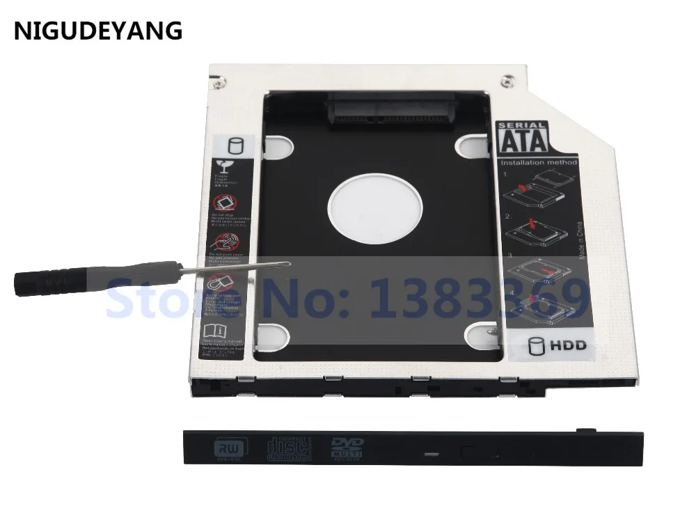 NIGUDEYANG 2nd SATA HD HDD SSD жесткий диск Caddy адаптер для Asus X450JF X554L R750jv U6V-A1 | Компьютеры и офис