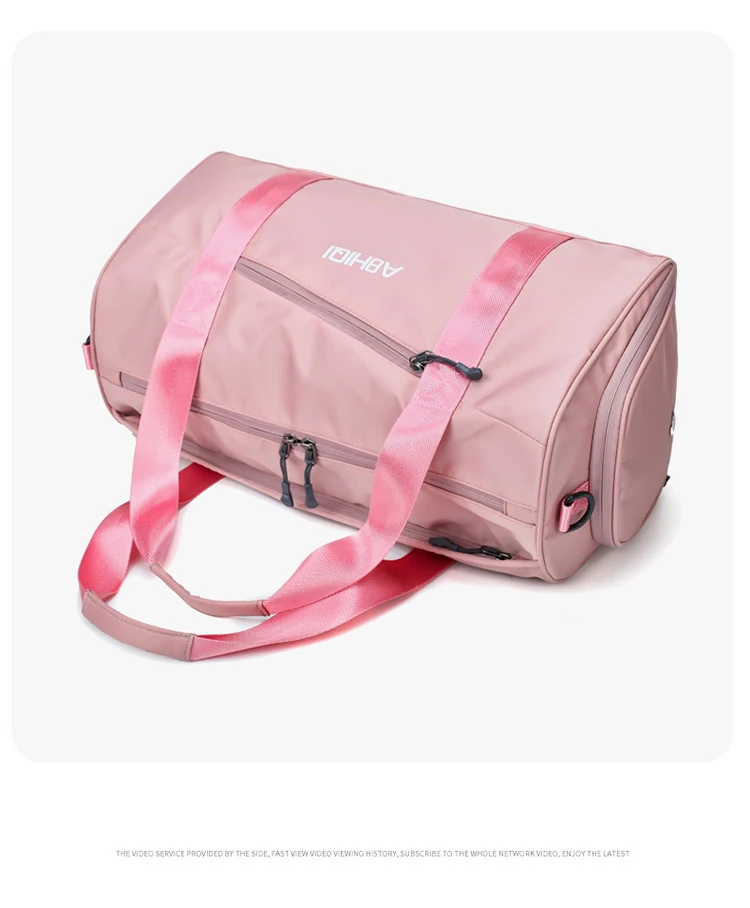 pink Розовая Женская спортивная сумка для путешествий с Сухой Влажной обувью, карманом для переноски багажа, Оксфордские спортивные сумки для фитнеса, йоги, портативные большие сумки-тоут - Цвет: pink