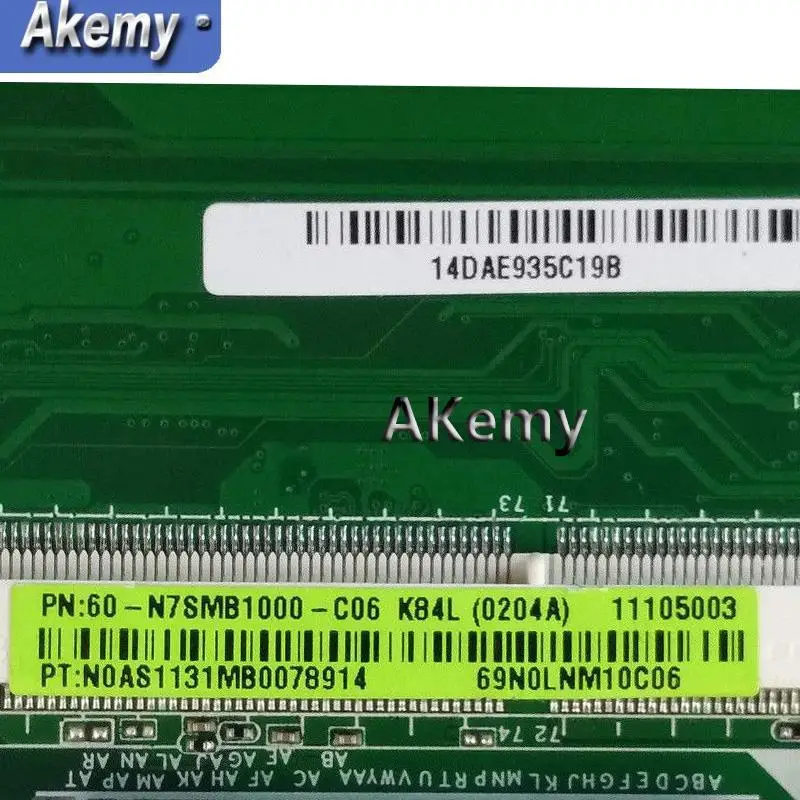 

AK K43L Laptop motherboard HM65 REV 2.0 for k84l x44h x84h k43l K43LY Test mainboard K43L motherboard test 100% ok