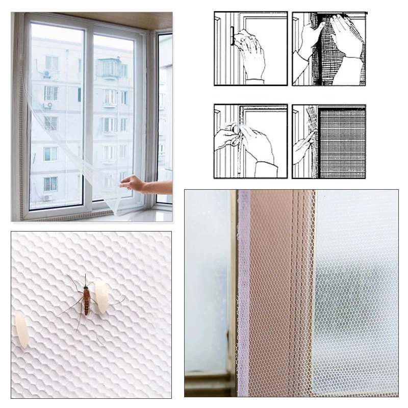 

Anti Mosquito Net For Kitchen Window Net Mesh Screen Mosquito Mesh Curtain Protector Insect Bug Fly Mosquito Window Mesh Screen