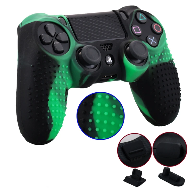 Защитный Противоскользящий Мягкий силиконовый чехол для Dualshock 4 PS4 Slim Pro |