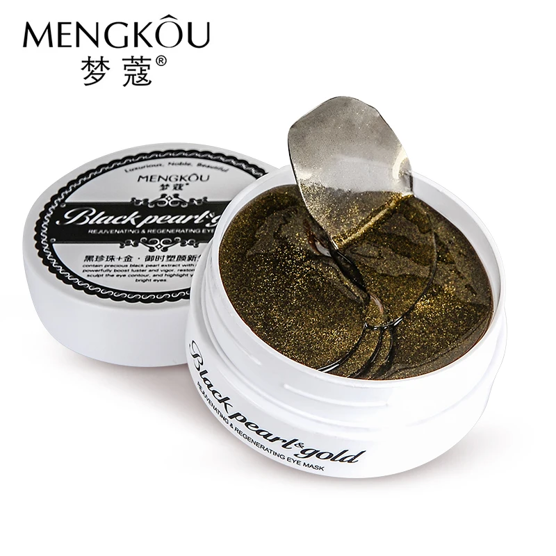 30 Pairs/Box Black Pearl&ampGold Aquagel Collagen Eye Mask Ageless Anti Wrinkle Bags Dark Circles Puffy Eyes Whitening M1905 | Красота и