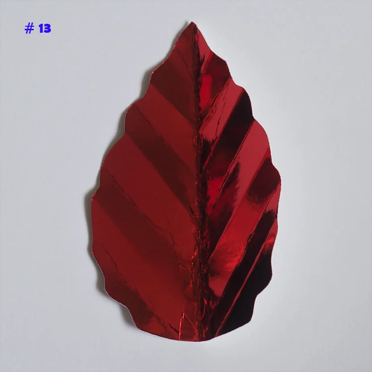 No 13 Искусственные цветы оставьте Fleurs Artificielles фон матч листья гигантские бумажные листья Свадебная вечеринка Декор Baby Shower детская - Цвет: No 13