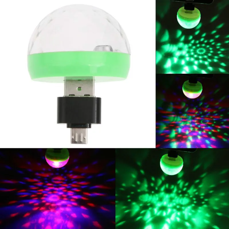 

Портативный светодиодный светильник для диджея, сценический светильник RGB со звуковой активацией для дискотеки, вечеринки, телефона, ПК, ве...