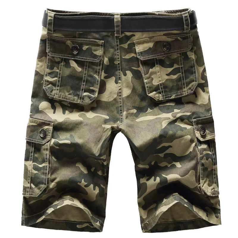 Шорты мужские камуфляжные модная повседневная однотонная удобная Пляжная