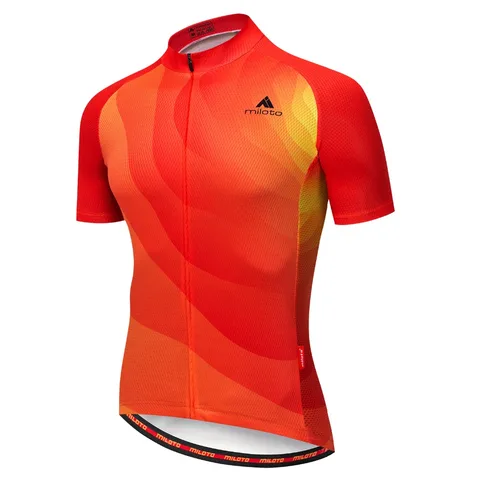 Красная велосипедная Джерси 2024, топы с коротким рукавом, летняя одежда для езды на велосипеде, одежда для езды на велосипеде, футболка для езды на горном велосипеде, футболка для езды на велосипеде