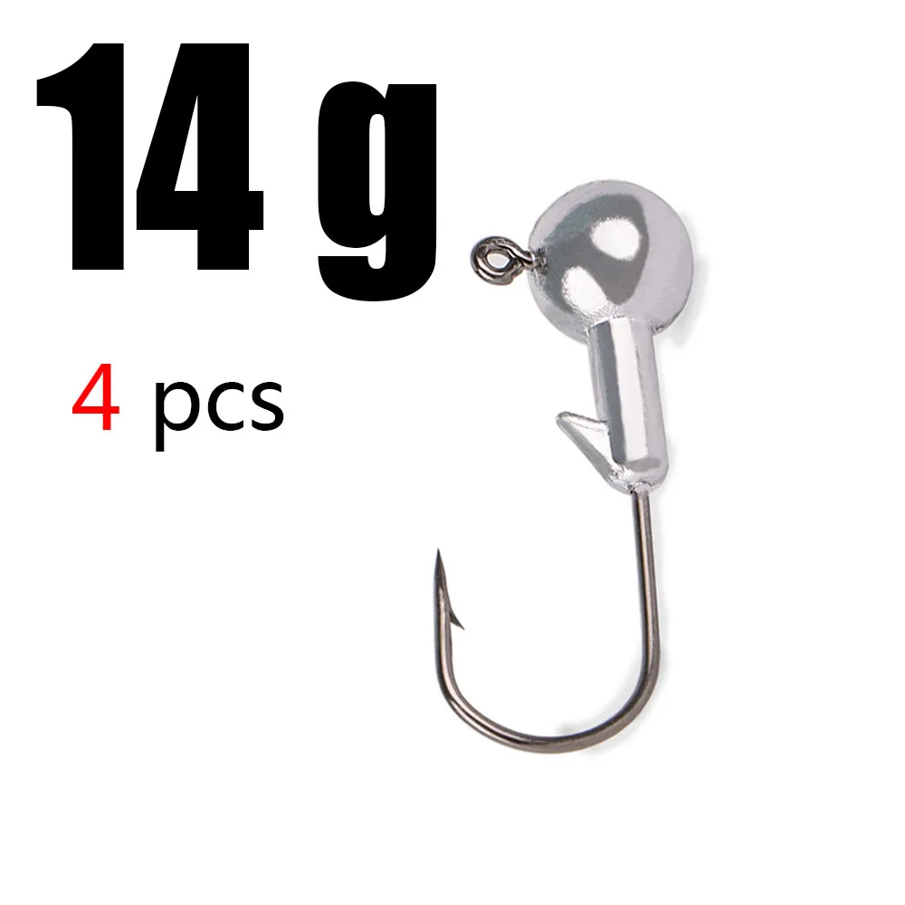 14g 1 г, 2 г, 3 г, 4 г, 5 г, 10 г, 20 г, 22 г, 25 г, 28 г, кривошипная головка, крючок, свинцовый крючок для рыбалки, голова джига, приманка, жесткая приманка, мягкий червь, крючок для рыбалки - Цвет: 14g