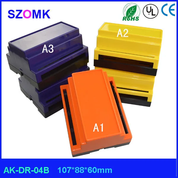 Бесплатная доставка Пластиковый корпус для PCB din rail (1 шт.) 107*88*60 мм diy outlet box 2014 Новый