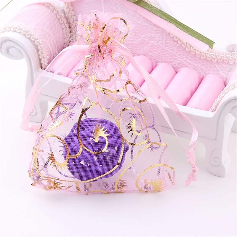 Оптовая продажа 100 шт. 7*9 см тюлевые сумки из органзы конфетные пакеты Женская