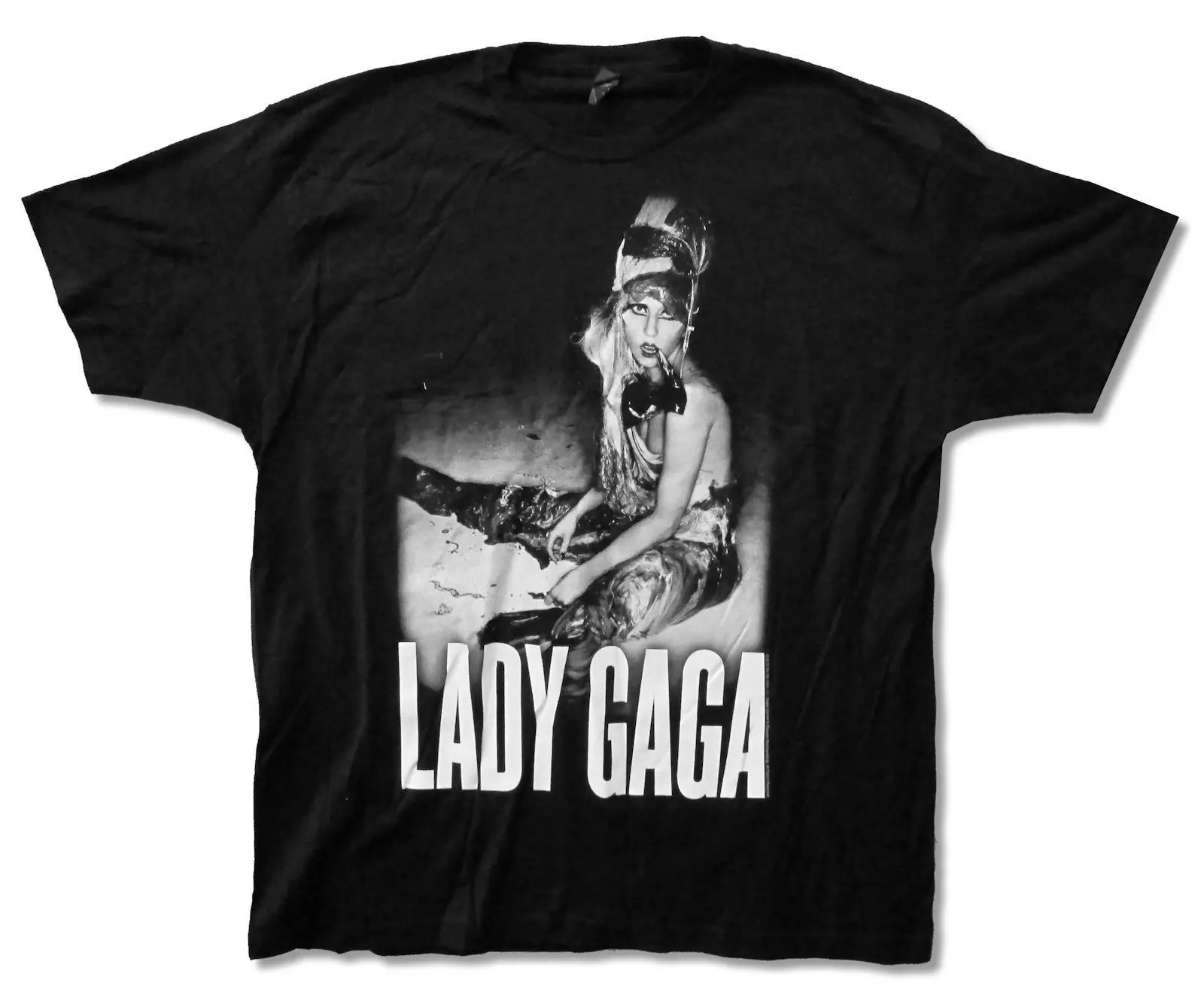 Женская футболка GAGA ON THE GROUND 2013 черная новые официальные брендовые рубашки для