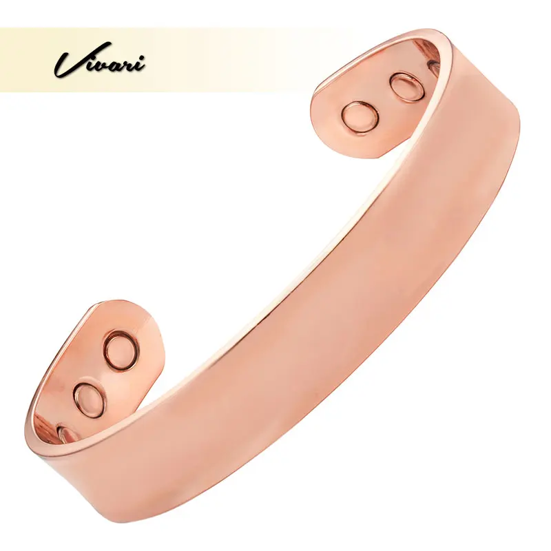 Vivari однотонный 99 Чистая медь магнитный браслет для женщин терапевтический