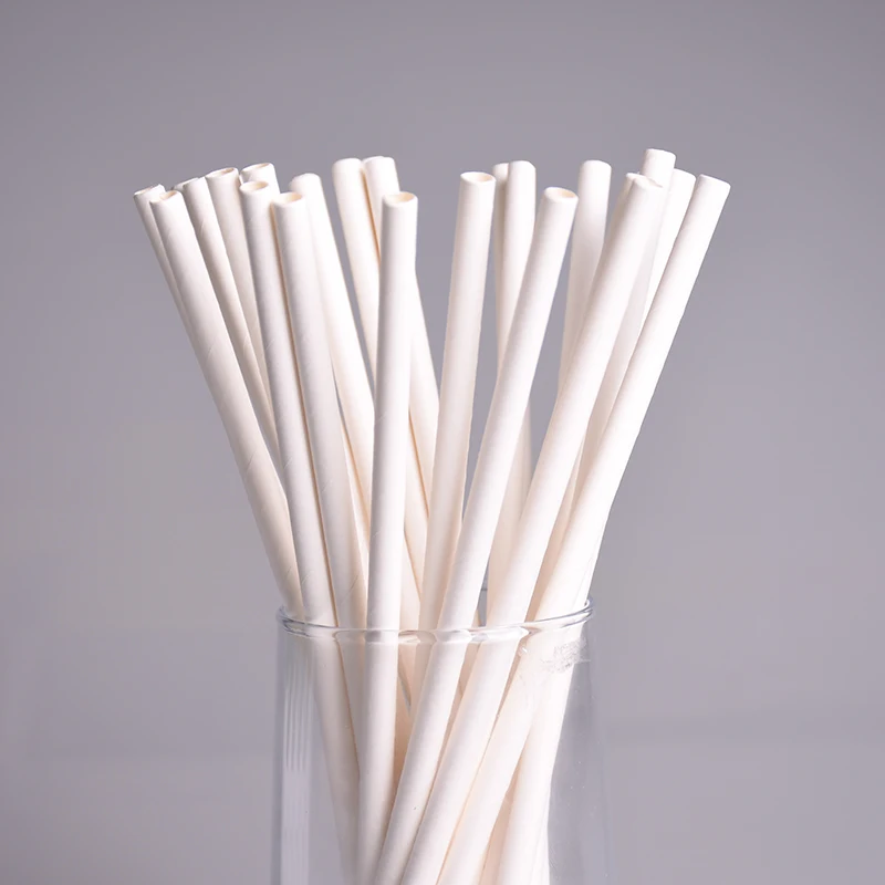 100 шт/партия Разноцветные синие красные белые бумажные соломинки для выпускного
