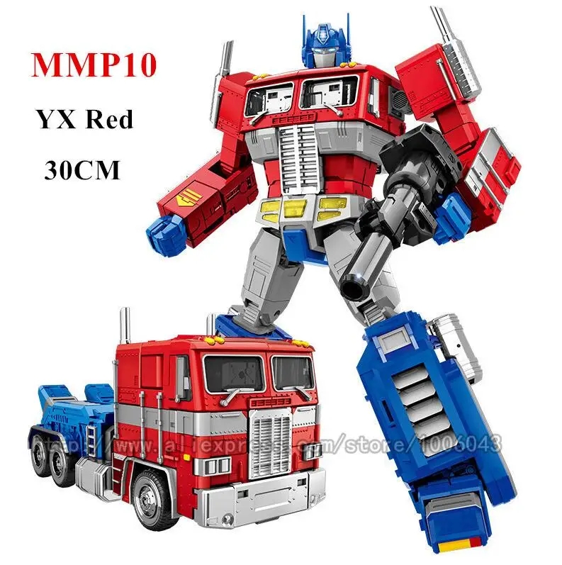 YX Red MMP10 Wei jiang большой размер 30 см трансформация 5 Фильм игрушка мальчик SS05 MPP10 крутая Аниме Фигурка Робот Модель автомобиля детские игрушки на день рождения - Цвет: YX Red MMP10