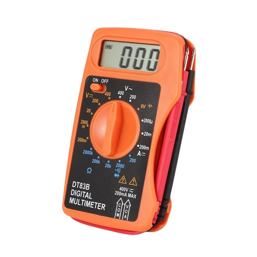 DT83B Карманный интегрированный цифровой мультиметр AC/DC измеритель напряжения