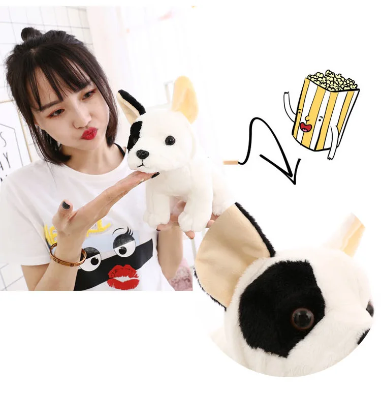 1 шт. плюшевая кукла талисман для девочек 22 см 27 см|dog doll|plush toy dollbulldog plush |