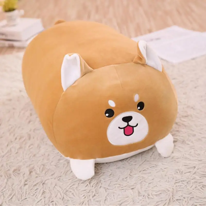 J dog Новинка, мягкая мультяшная подушка в виде животных, милая толстая собака, кошка, Тоторо, пингвин, Свинка лягушка, плюшевая игрушка, плюшевая игрушка, прекрасный подарок на день рождения для детей - Цвет: J dog
