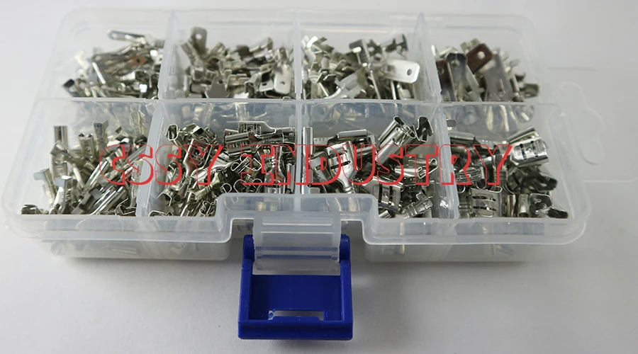 

300pcs/box 2.8/4.8/6.3 male and female insulated terminal block sleeves kits