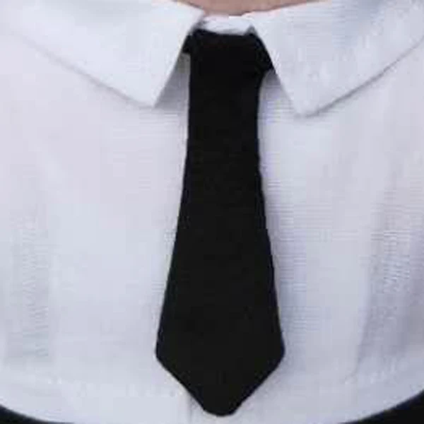 black necktie 20 см кукла использовать очки Рубашки Брюки Спортивная обувь галстук фарш плюшевые куклы галстук - Цвет: black necktie
