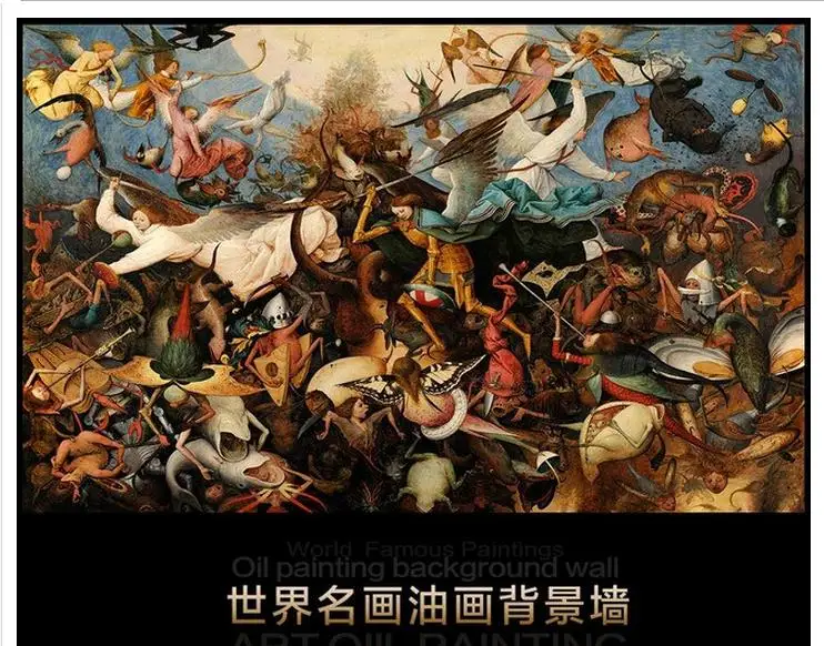 Индивидуальные 3d фото обои ТВ фрески Rebel angels холст Фон настенная бумага гостиная