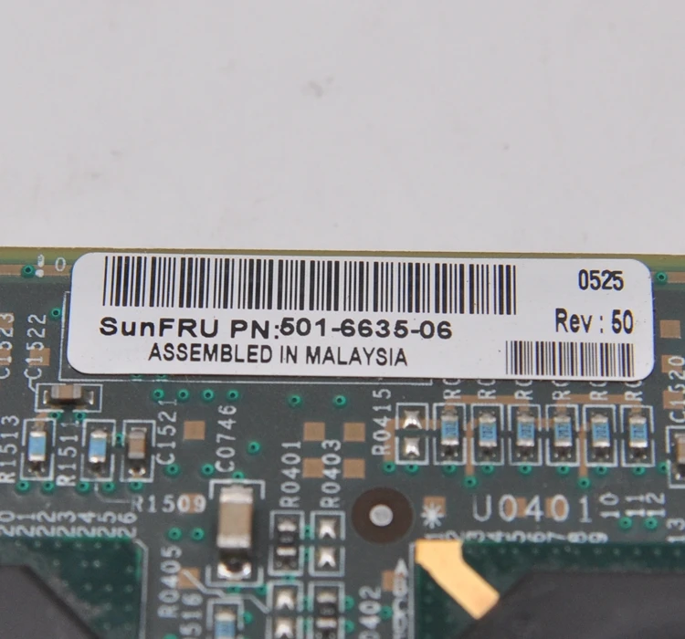 SUN microsystem SUNFRU 501-6635-06 Rev. 50 Gigabit Двухпортовая сетевая карта SCSI
