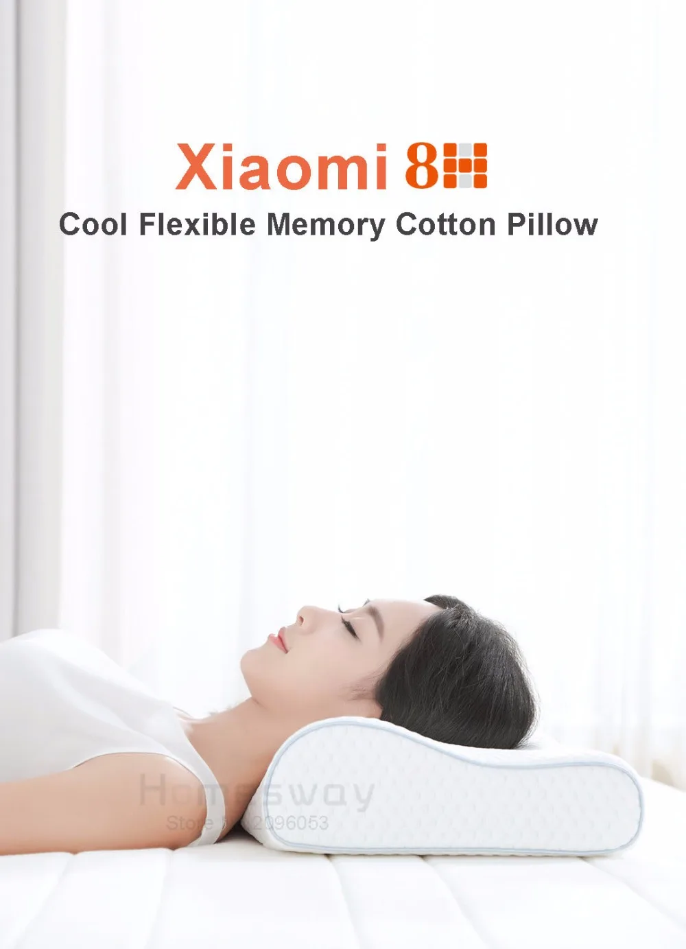 Новейшая Оригинальная Xiaomi 8H классная Гибкая хлопковая Подушка с эффектом памяти Антибактериальная медленная повторная подпрыгивание три изогнутых дизайна H1
