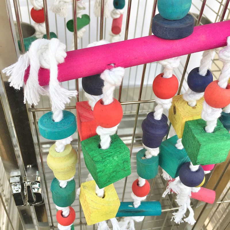 17 &quotConure Попугаев птицы игрушки Попугай Cockatiels Игрушки Хлопок Веревки Птица T043|bird